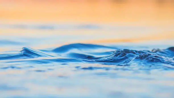 Abstract morning hydration flow with soft gradient waves representing gentle daily rhythm